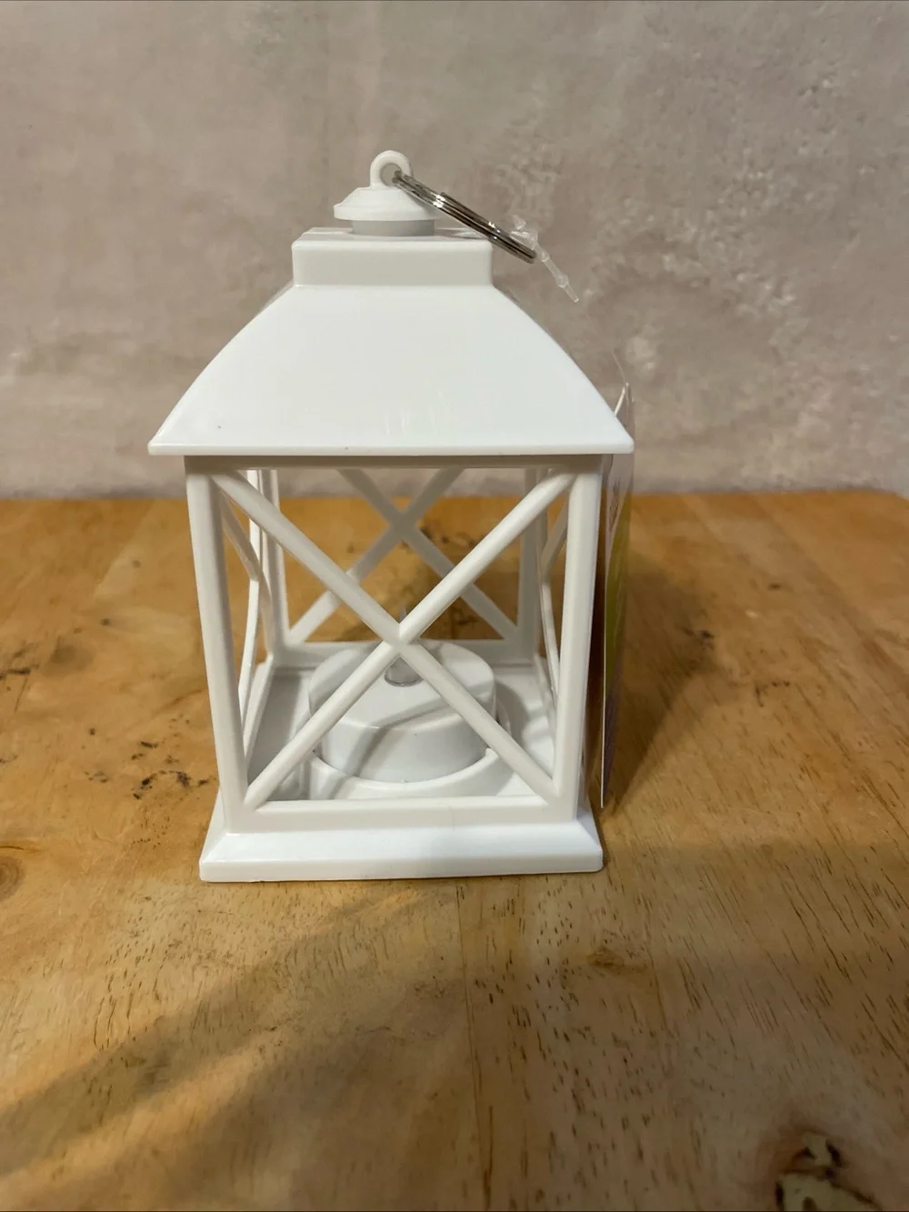 12- White X-Panel Decorative plastic Lanterns